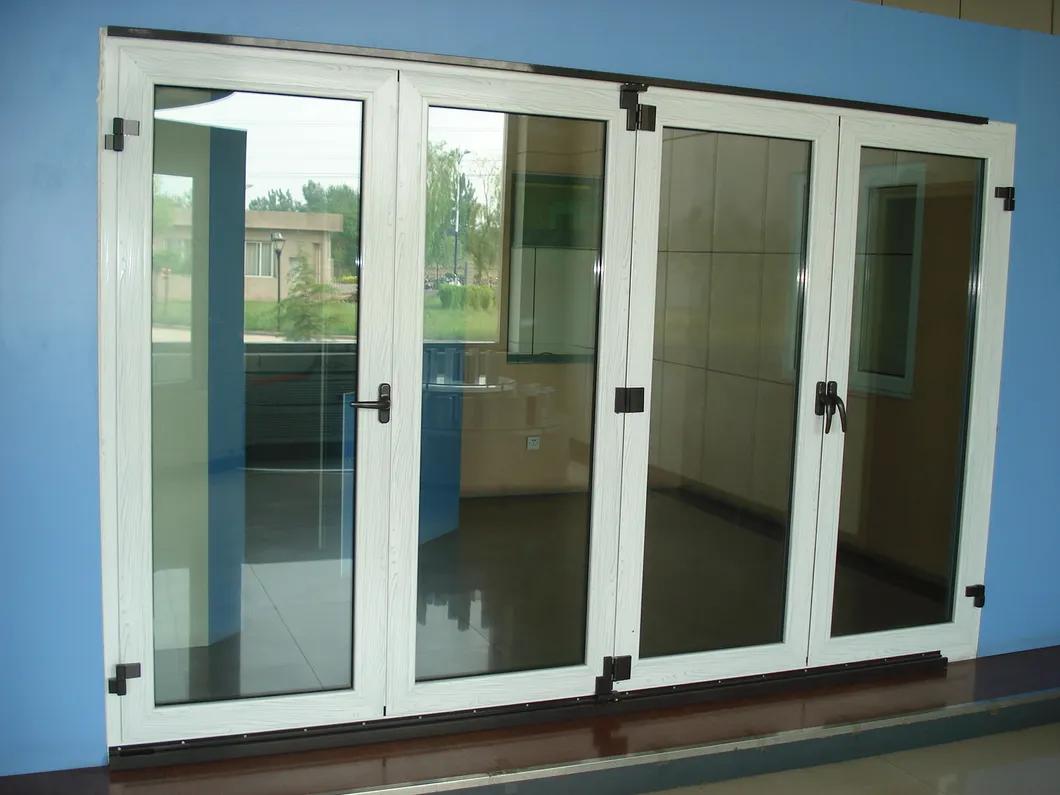 Puerta de aluminio de aluminio de doble acristalamiento de doble acristalamiento exterior