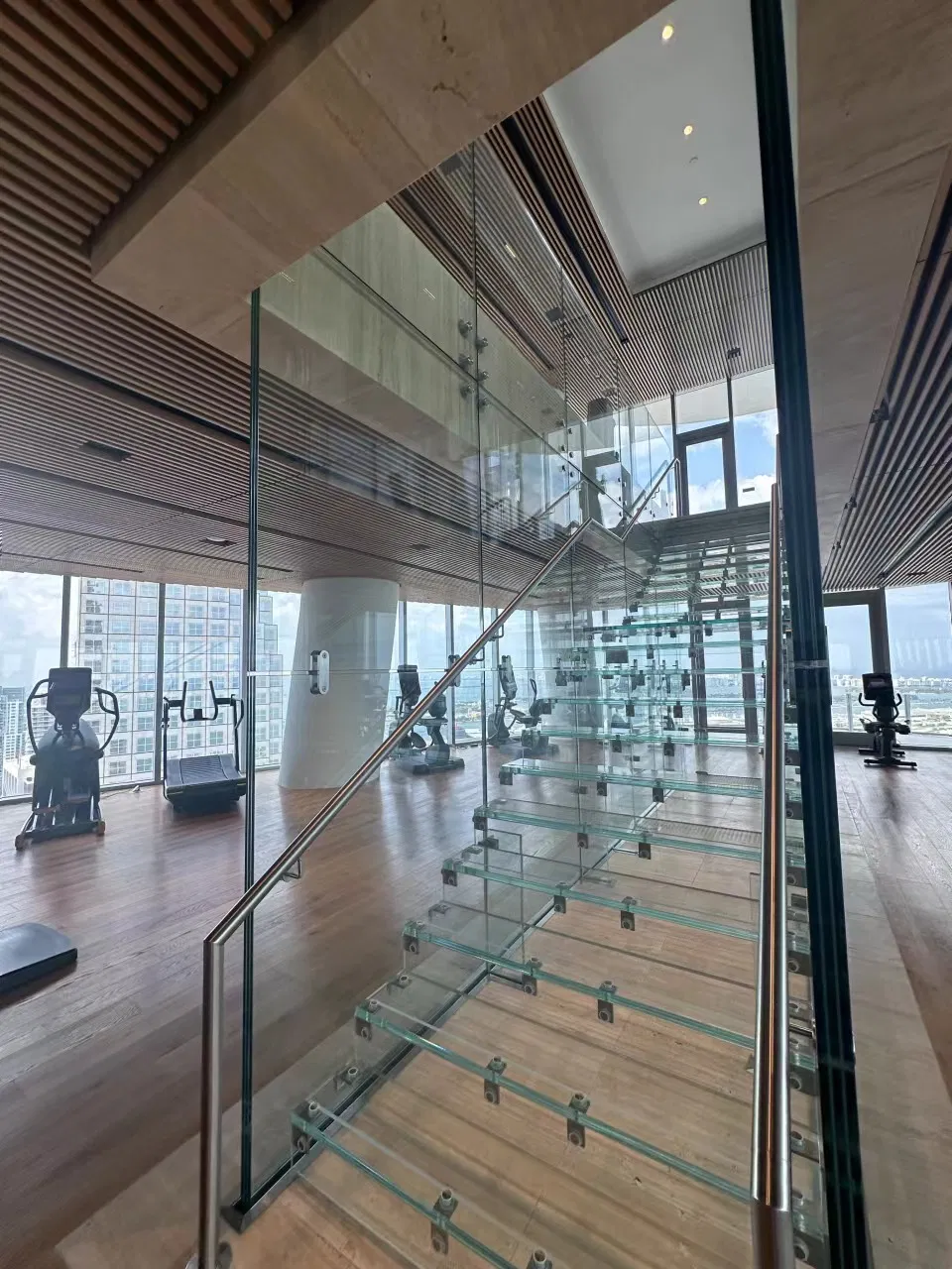 10 mm 12 mm 15 mm Puente de vidrio laminado templado Skywalk 