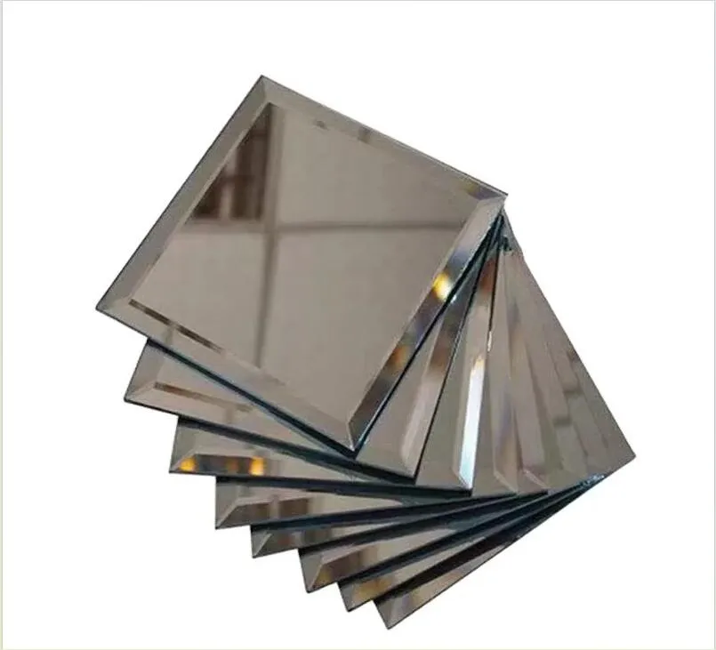 4 mm de 5 mm 6 mm Miradas de espejo biselado marr&oacute;n