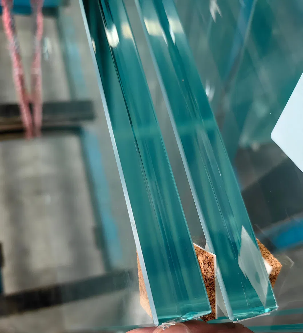 Panel de vidrio curvo laminado despejado claro