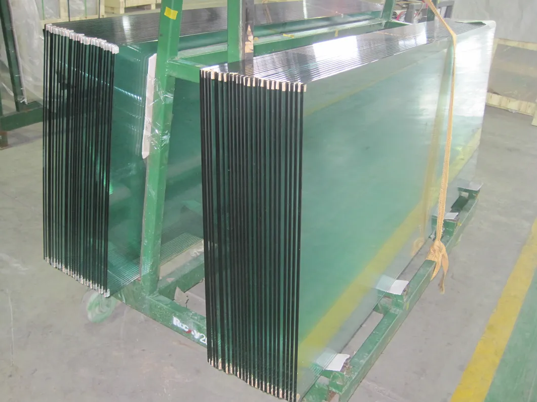 Balaustrada de cercas de la piscina barandilla transparente de vidrio endurecido 12 mm con bordes planos pulidos