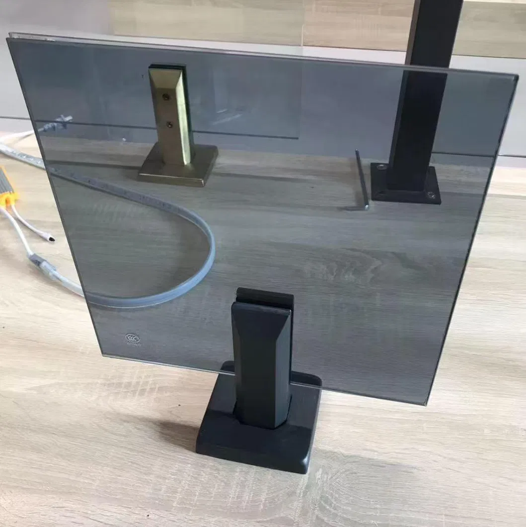 6.38 mm 8.38 mm 10.76 mm 12.76 mm 16.76 mm Bordes de vidrio laminado gris