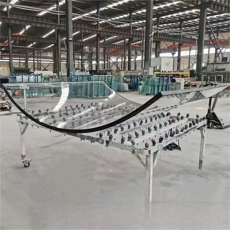 4mm-12mm Curved Laminated Tempered Glass with Custom Sizes and Radius 