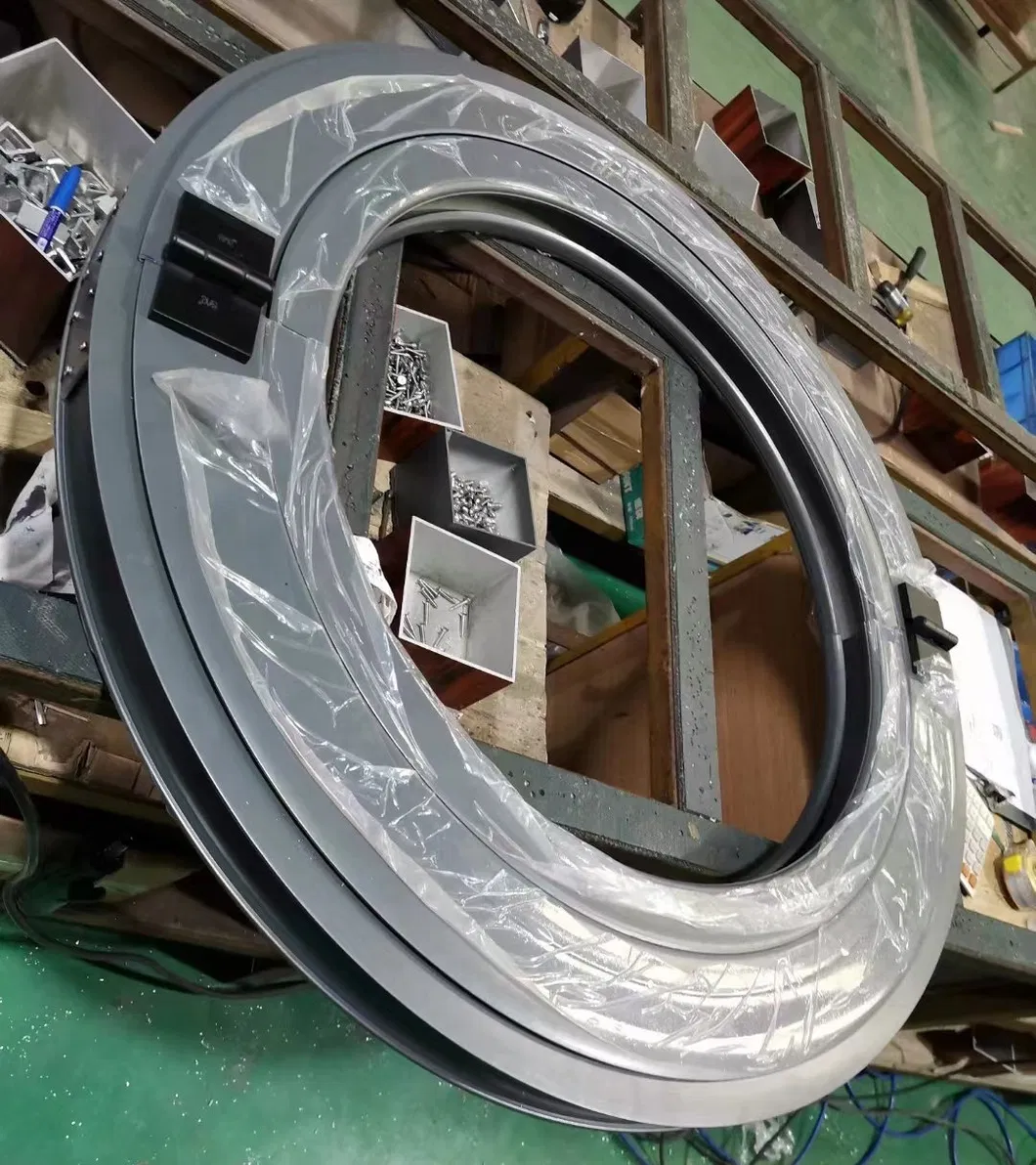 Ventana de apertura circular redonda de aluminio