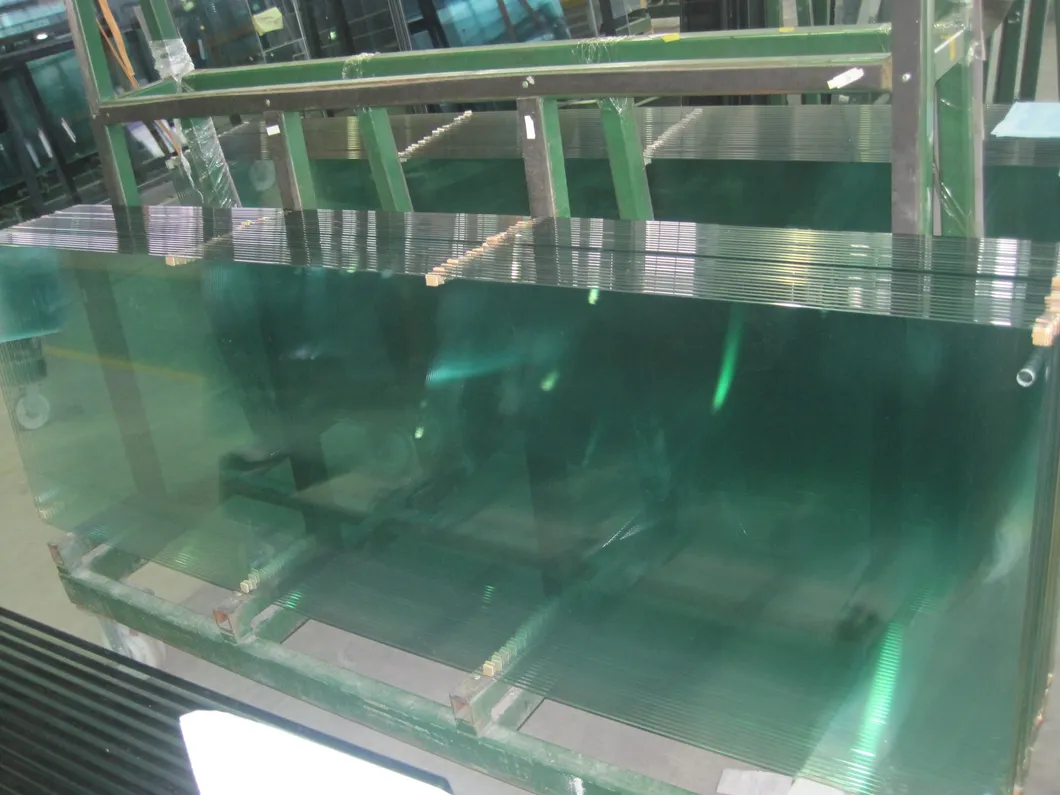 Balaustrada de cercas de la piscina barandilla transparente de vidrio endurecido 12 mm con bordes planos pulidos