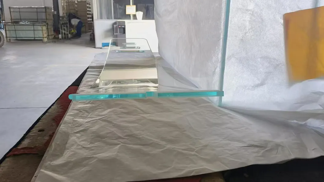 AS/NZS 12 mm Clear Temepred Glass Flat Polished Bordes con esquinas de seguridad redondas