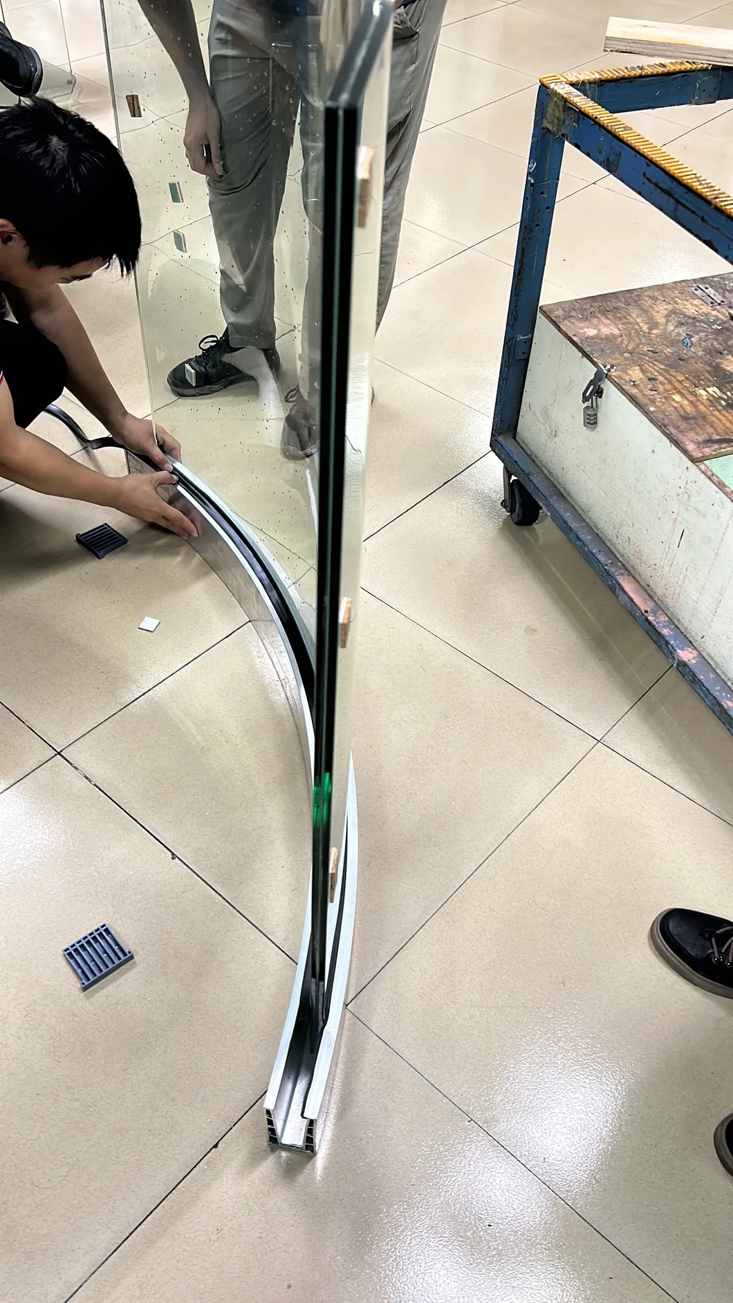 Perfil de balaustrada de flexi&oacute;n de aluminio curvo de aluminio