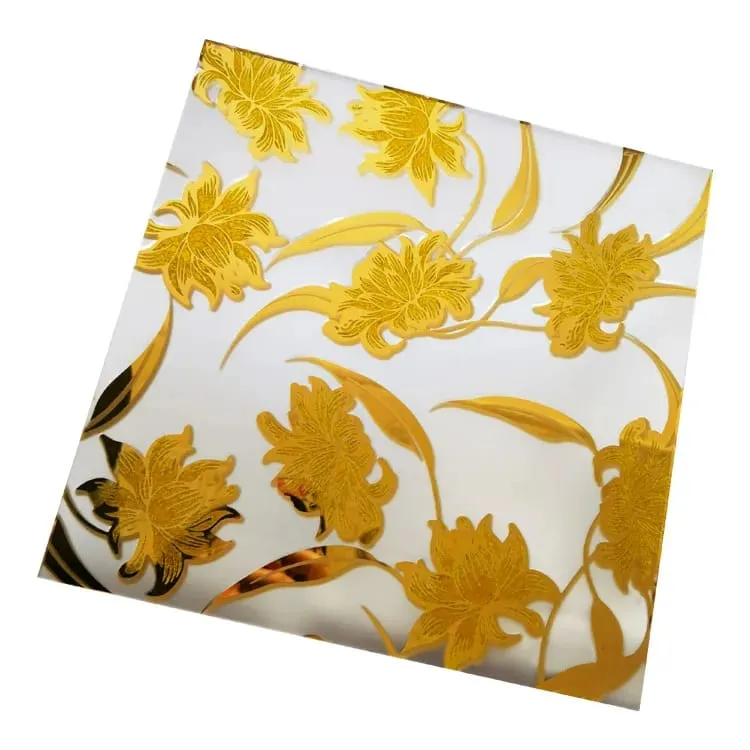 Ice Flower Decorative Frosted Glass Float Glass con recubrimiento de titanio y patr&oacute;n