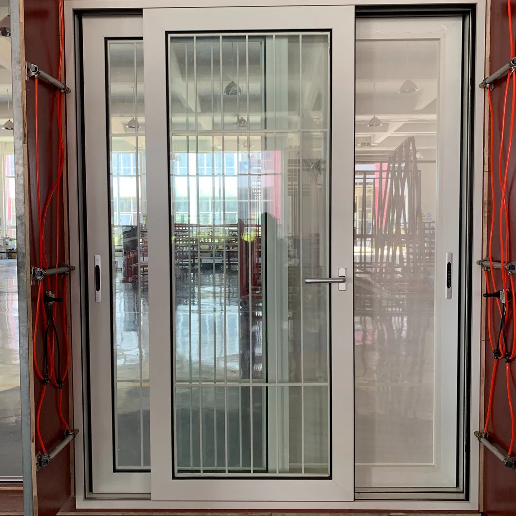 Puerta de aluminio de aluminio de doble acristalamiento de doble acristalamiento exterior