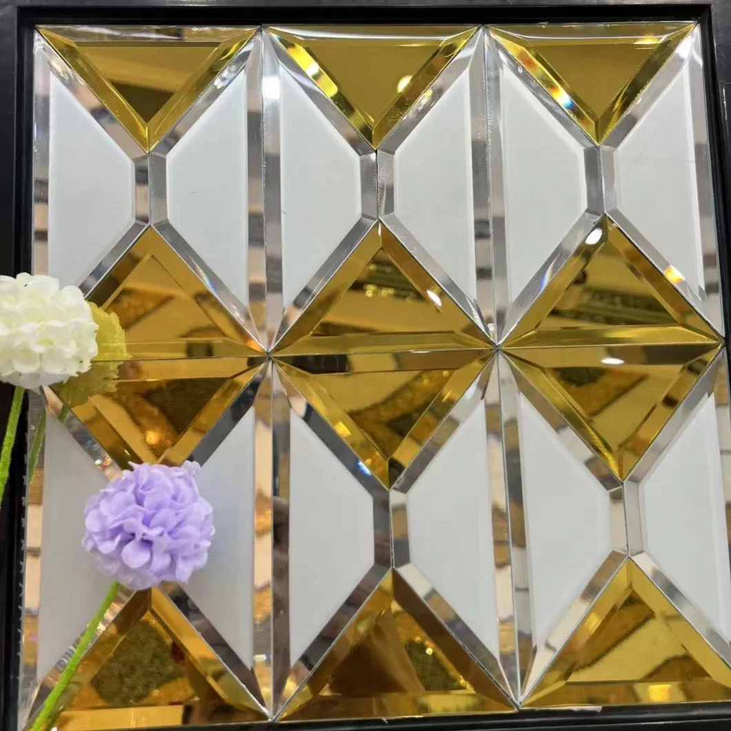 4 mm 5 mm 6 mm Decors de casa Diamond Biseled Borde Mirror Tile