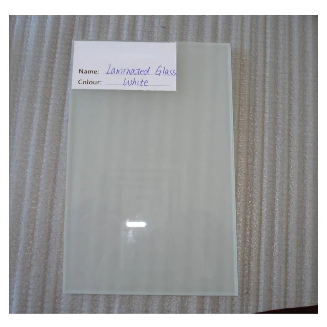 Vidrio laminado de borde pulido y te&ntilde;ido 4.38 mm-21.52 mm
