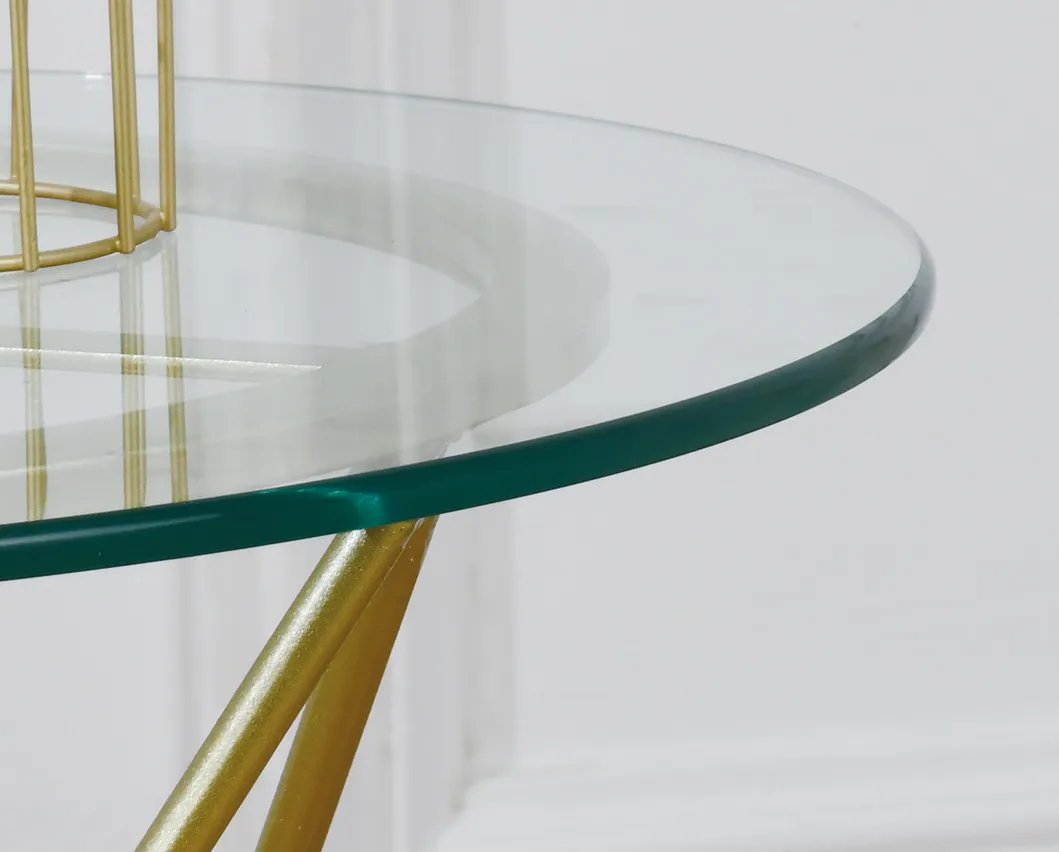 8 mm 10 mm 12 mm Tapa de mesa de vidrio de comedor templado con borde redondo l&aacute;piz