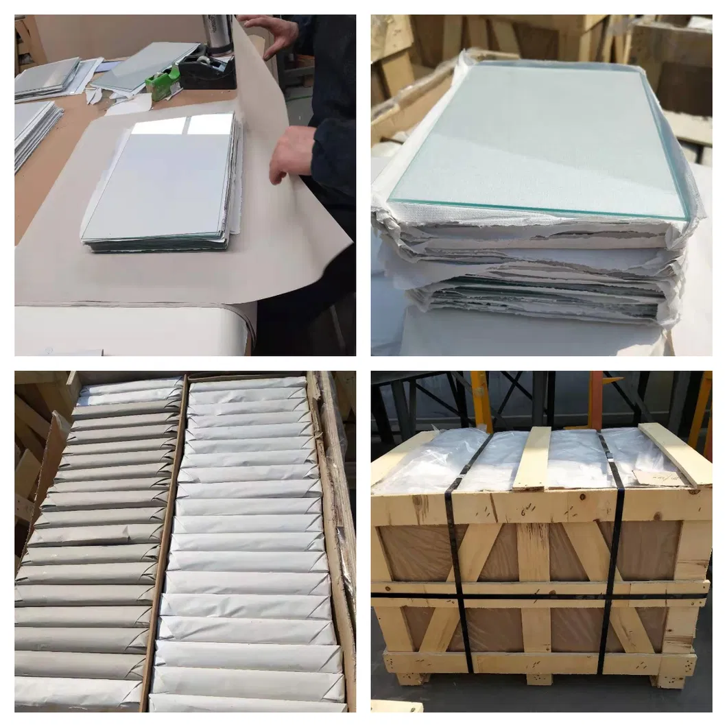 1.8 mm 2 mm Clear Float Glass No reflejado para el enmarcado de la imagen