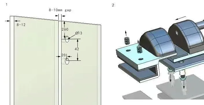 Fijaci&oacute;n de 10 mm de 12 mm plateado mate negro mate mini post spigoto de acero inoxidable