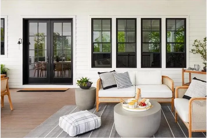 Ventanas de hoja doble de estilo americano