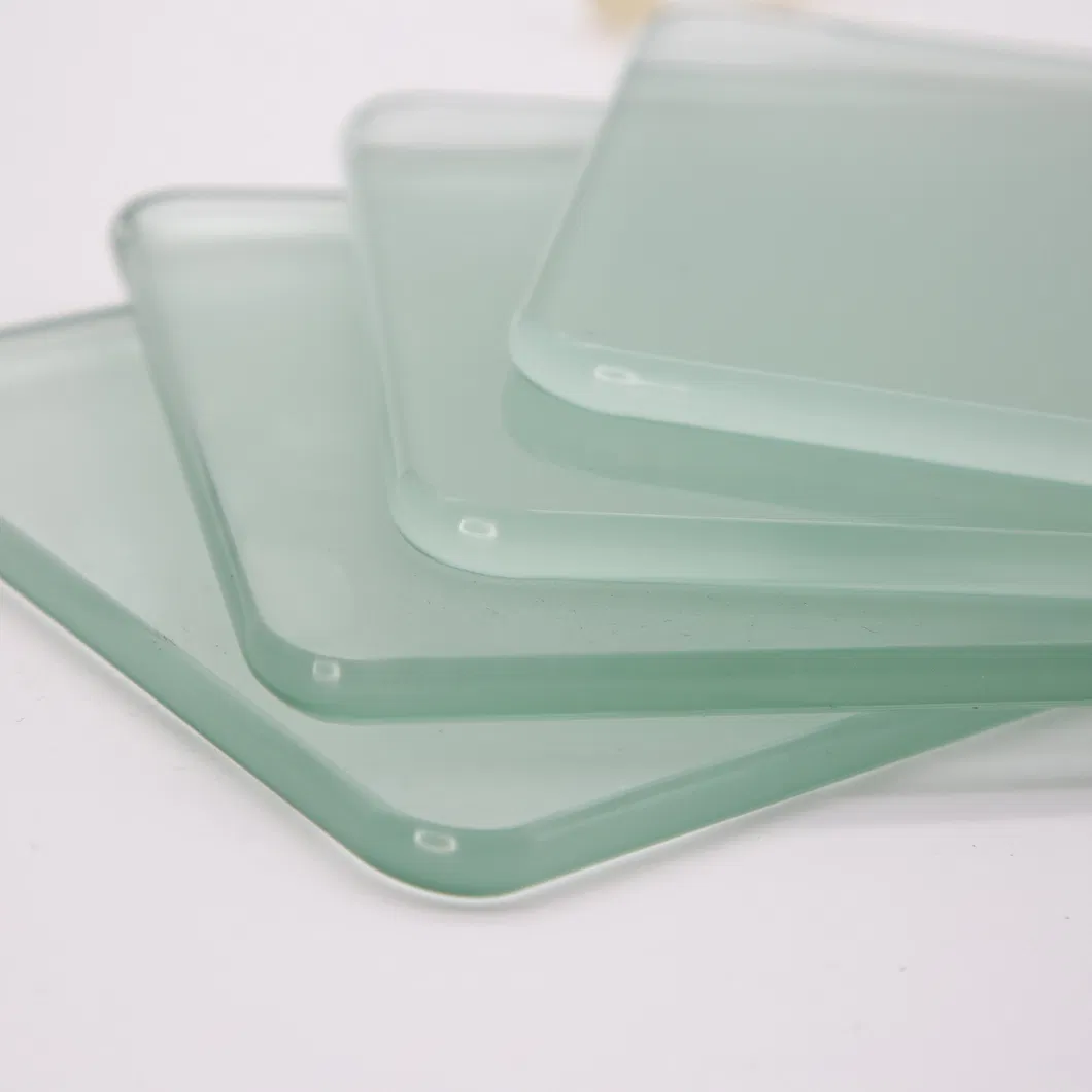 L&aacute;piz de vidrio templado curvado extra claro bordes y ranuras pulidos planos