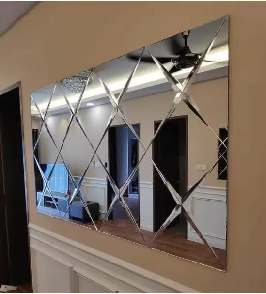 Baldosas de mosaico de espejo de venta caliente para manualidades de vidrio de vidrio de espejo de pared decorativo