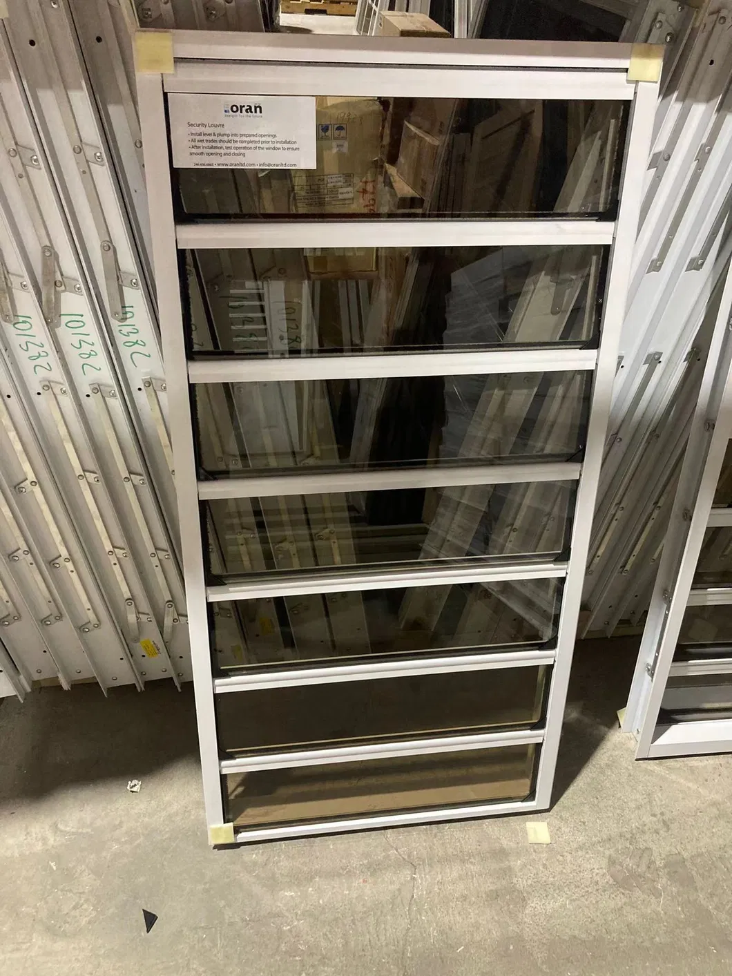 Ventanas de cuchilla de obturador ajustable de ventilaci&oacute;n de aluminio