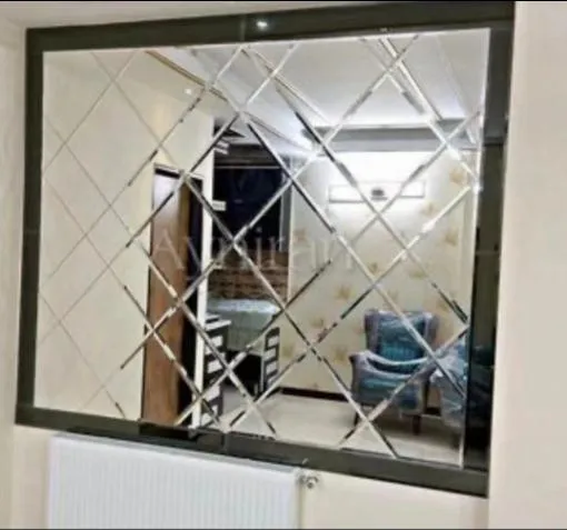 4 mm 5 mm 6 mm Decors de casa Diamond Biseled Borde Mirror Tile