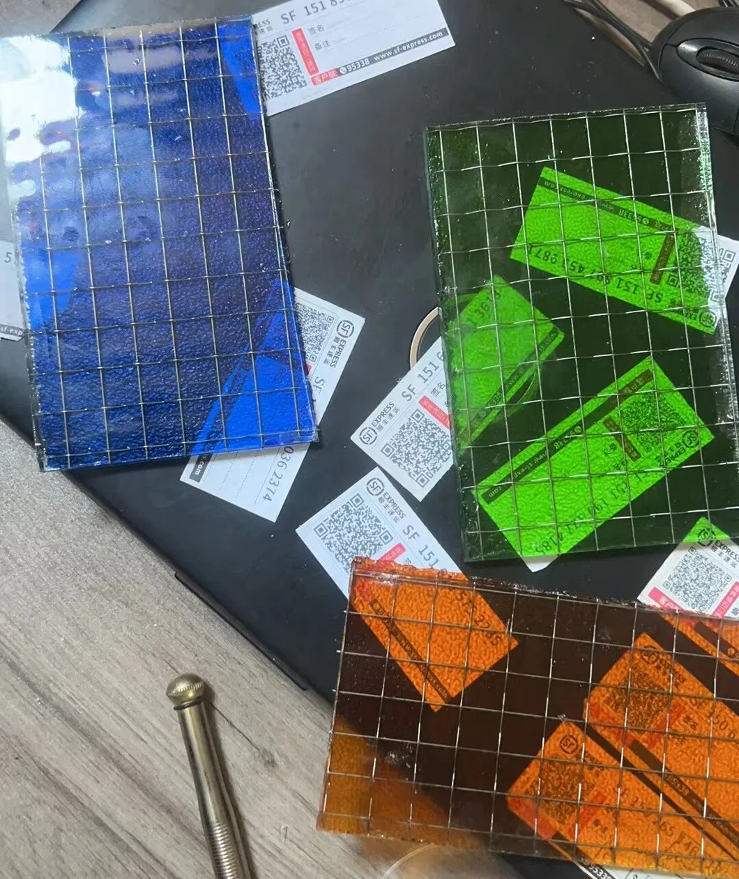 6 mm 7 mm 30 minutos Resistente al vidrio cableado de Nashiji resistente al fuego