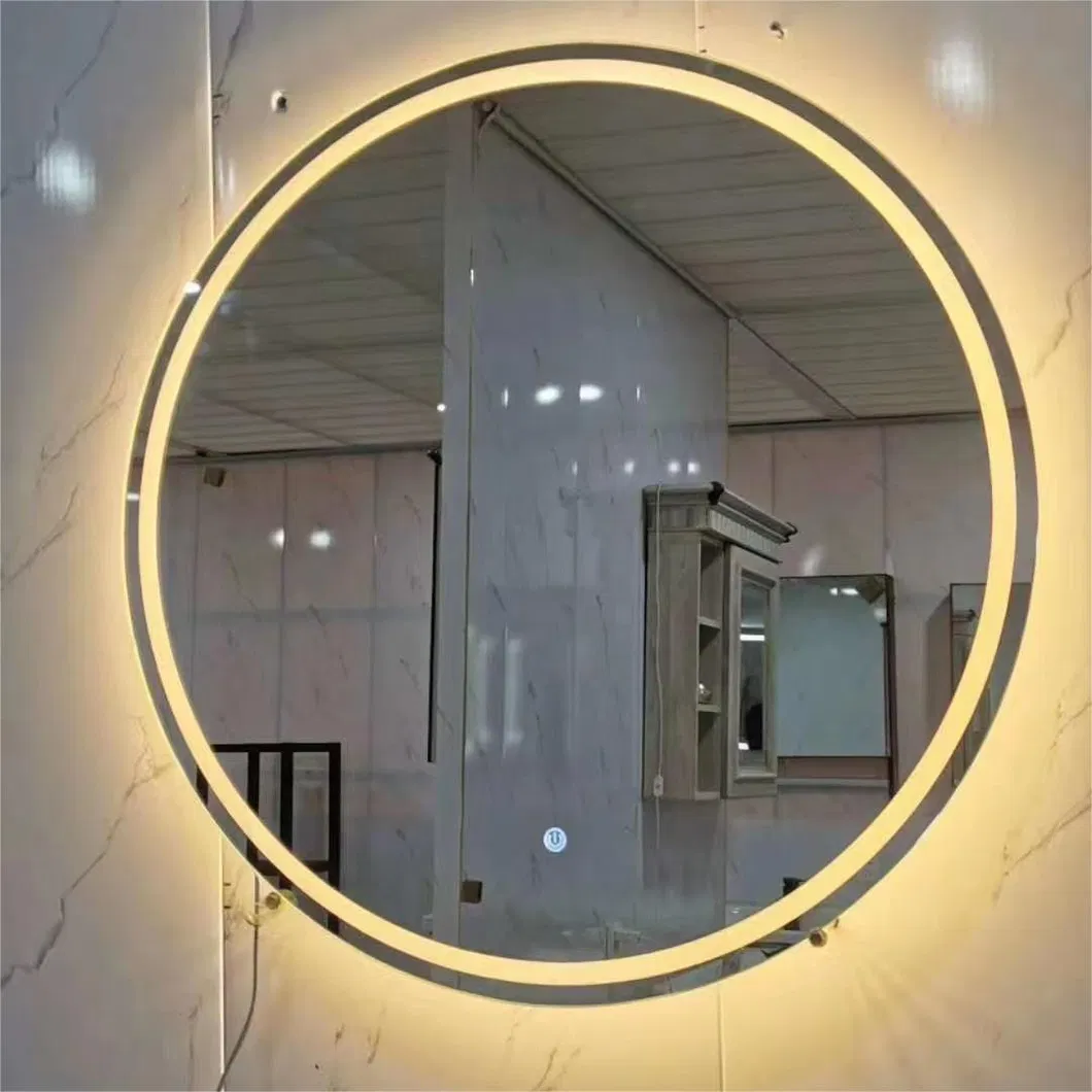 Iluminaci&oacute;n Circle Square LED Mirror enmarcado