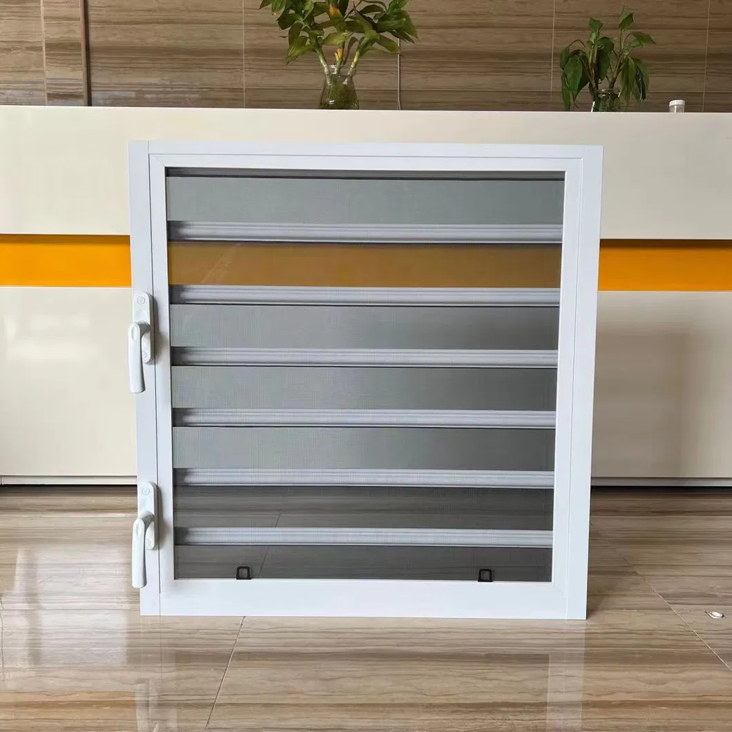 Ventana de jalousie de vidrio de aluminio