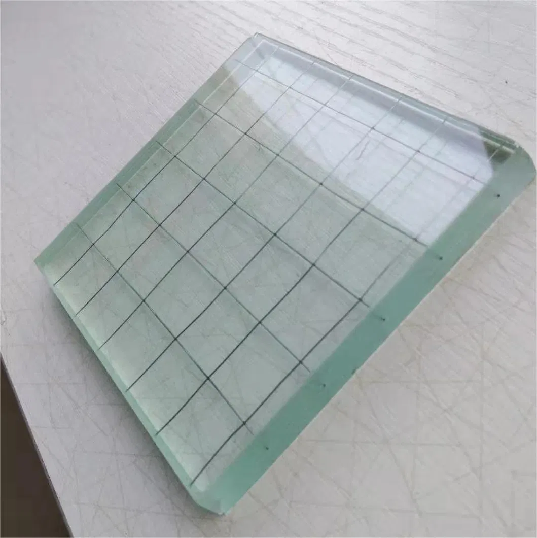 Poleado 6.8 mm 10 mm transparente de bronce gris nashiji malla con malla reforzada con vidrio con cableado con cableado