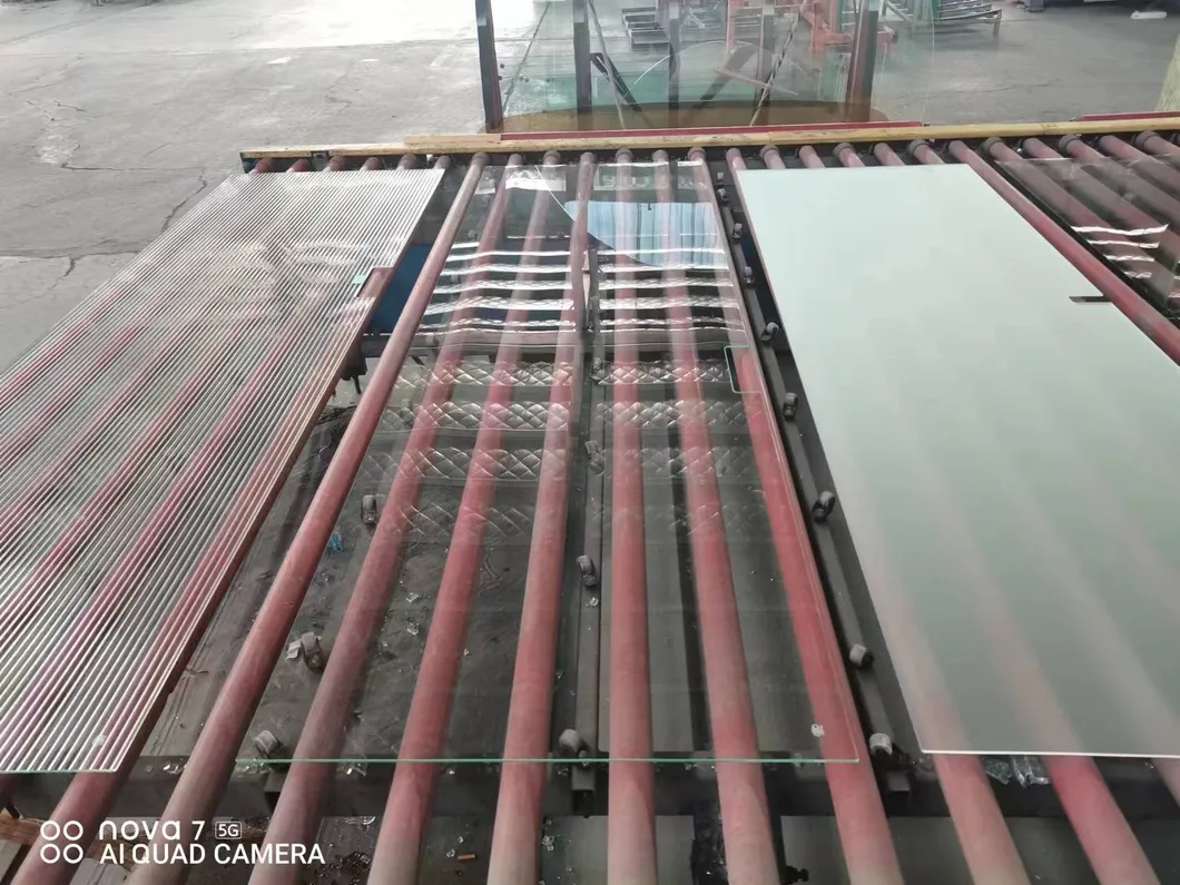 10 mm 12 mm 15 mm 19 mm transparente de vidrio laminado con temperamento de hierro bajo