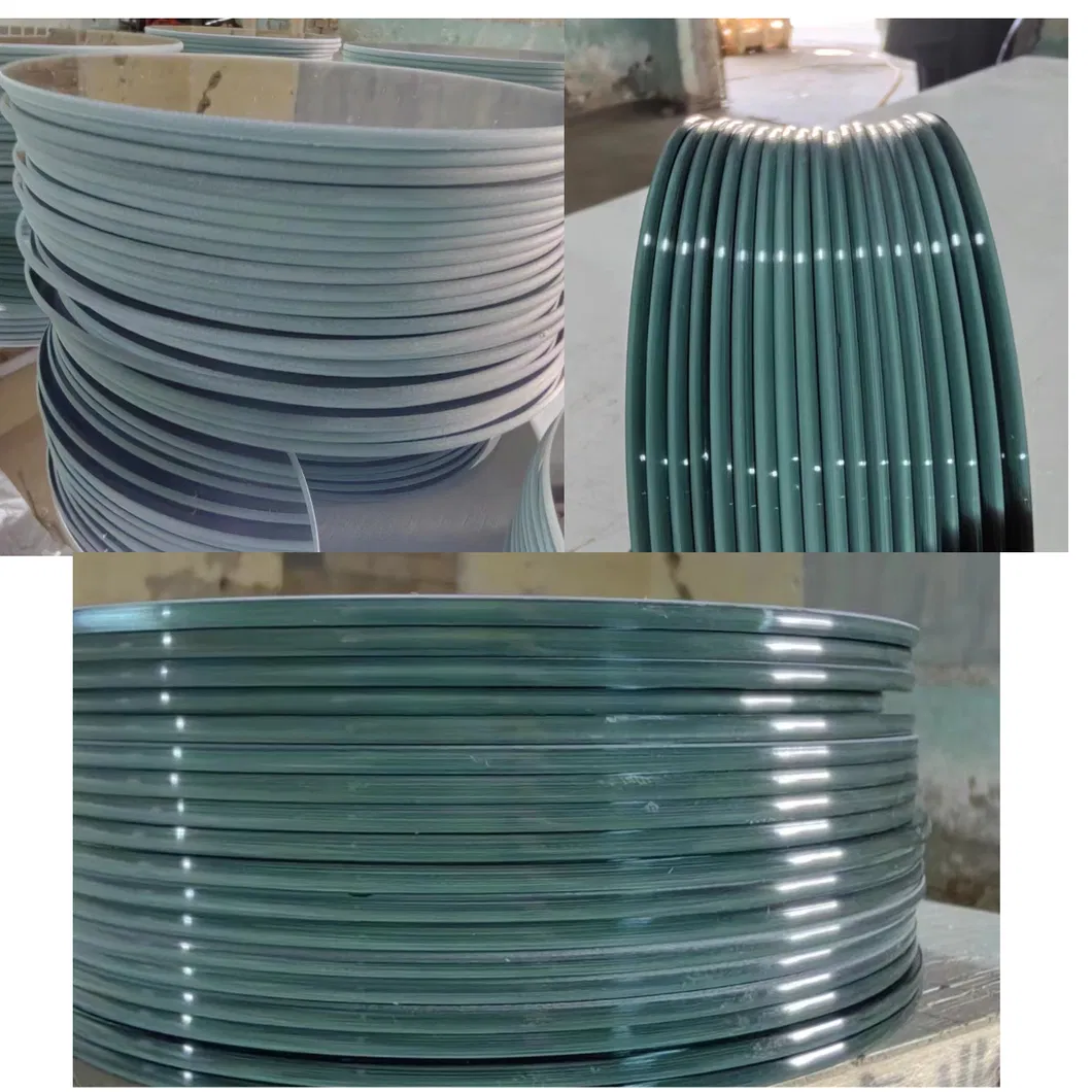 Formas ovaladas de 8 mm de 10 mm Tapa de mesa de vidrio con temperamento redondo gris y marr&oacute;n