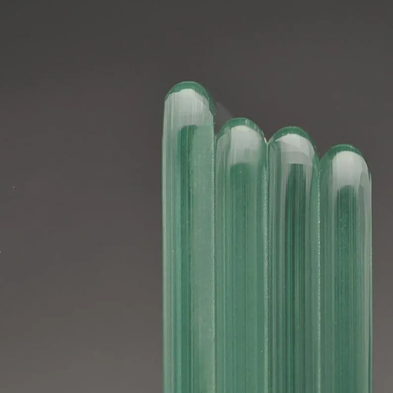 3 mm-12 mm transparente bajo vidrio templado de hierro con bordes pulidos redondos a l&aacute;piz