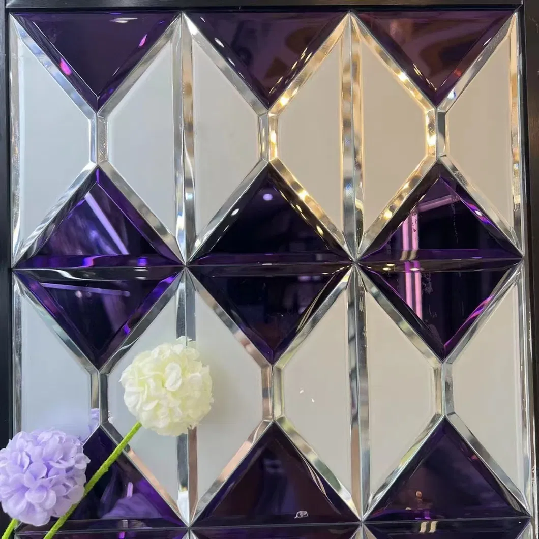4 mm 5 mm 6 mm Decors de casa Diamond Biseled Borde Mirror Tile